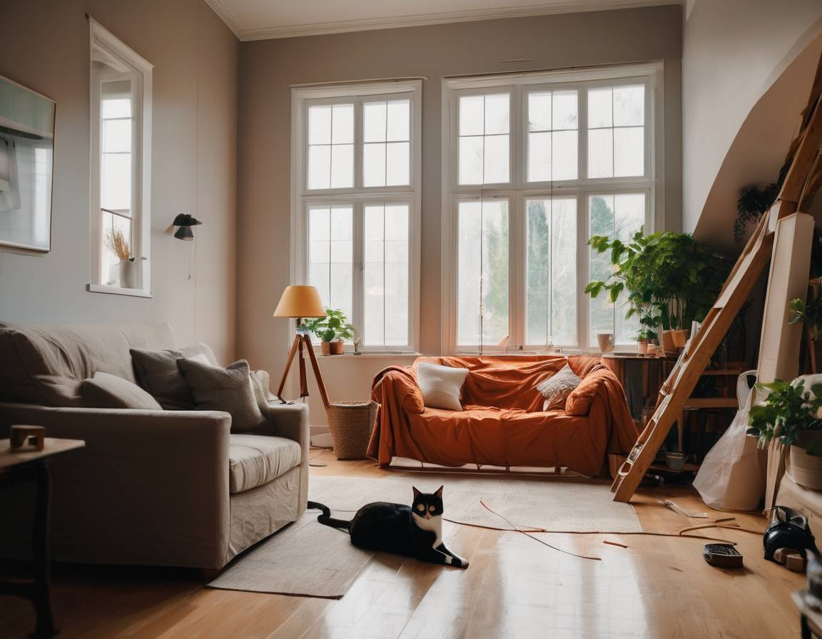 Jak bezpiecznie przeprowadzić remont domu z kotami – przewodnik krok po kroku